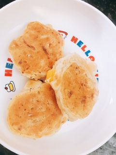 お好み焼き風パンケーキ 離乳食後期-レシピのメイン写真