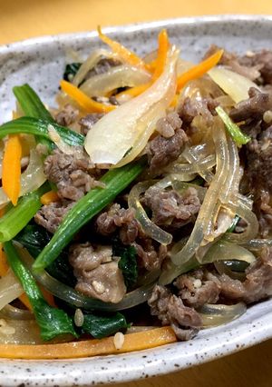 辛くない韓国料理 チャプチェ-レシピのメイン写真