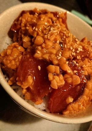 ネバ旨！もっちり漬けマグロ納豆丼-レシピのメイン写真