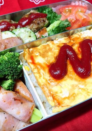 筋肉重視のお弁当(増量期)-レシピのメイン写真