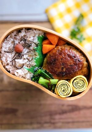 毎日お弁当♪ハンバーグ弁当-レシピのメイン写真