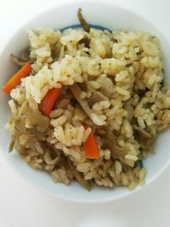 豚肉ときのこの炊き込みご飯-レシピのメイン写真