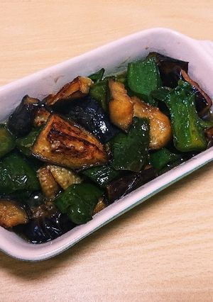 めんつゆで簡単!ナスとピーマンの煮浸し-レシピのメイン写真