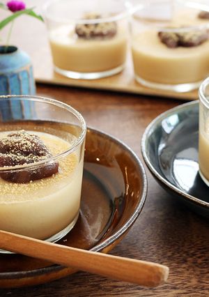 混ぜて冷やすだけ 簡単きな粉プリン-レシピのメイン写真