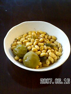大豆と梅の煮物-レシピのメイン写真