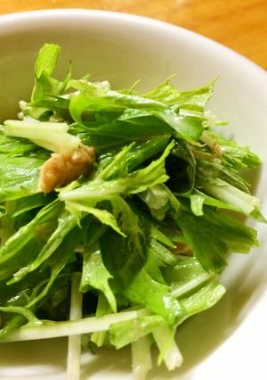 水菜のシーチキンサラダ-レシピのメイン写真