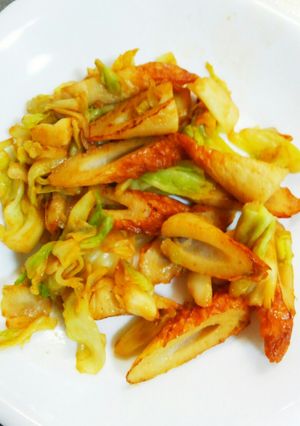 お弁当に！冷凍キャベツと竹輪カレー味-レシピのメイン写真