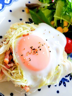 うまうまキャベツのヘルシー目玉焼き-レシピのメイン写真