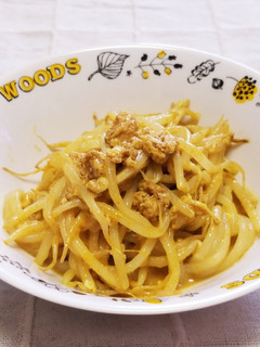 ☆もやし・炒り卵♪カレーオイマヨ和え☆-レシピのメイン写真