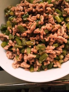 にんにくの芽と豚ひき肉の炒め物-レシピのメイン写真