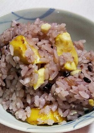 栗ご飯お赤飯風-レシピのメイン写真