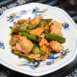 豚肉とにんにくの芽の豆鼓炒め