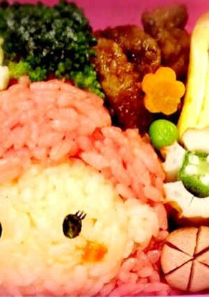 キャラ弁☆ツムツムアリエル-レシピのメイン写真