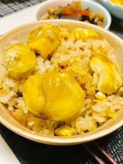 簡単栗ご飯・栗の炊き込みご飯・3合-レシピのメイン写真