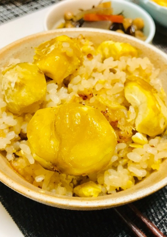 簡単栗ご飯・栗の炊き込みご飯・3合-レシピのメイン写真