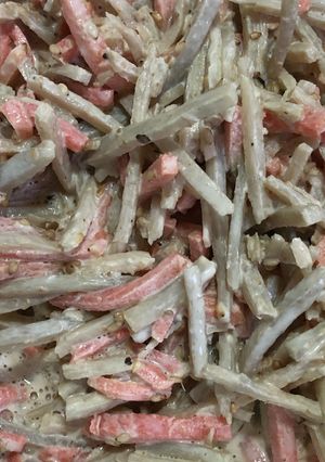 冷凍ごぼうにんじんミックスでごぼうサラダ-レシピのメイン写真