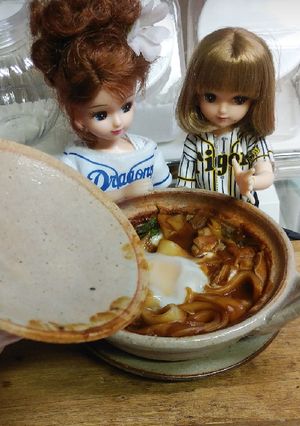 リカちゃん♡味噌煮込み きしめんꕤ*.ﾟ-レシピのメイン写真