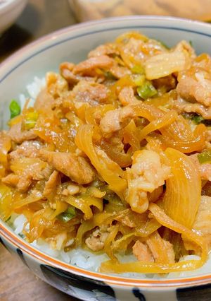 超簡単!こってり甘辛豚丼!-レシピのメイン写真