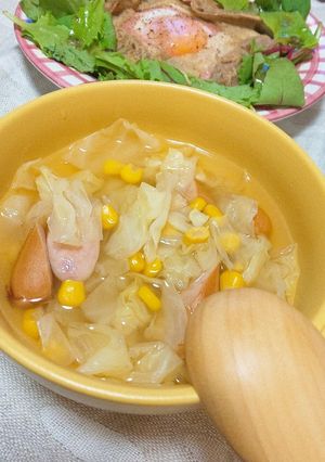 キャベツたっぷりコンソメスープ♪-レシピのメイン写真