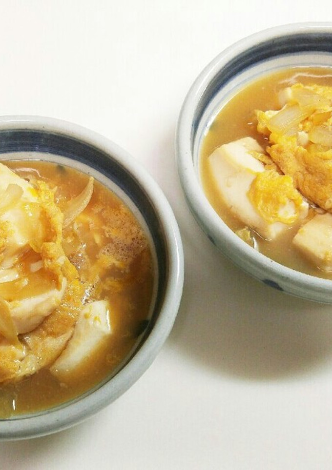 簡単♪豆腐と玉ねぎの卵とじ☆-レシピのメイン写真