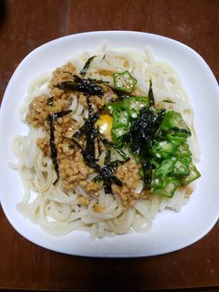 納豆とオクラで冷うどん-レシピのメイン写真