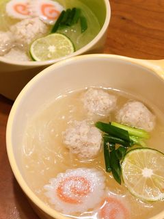 とりつくねの大根そばスープ-レシピのメイン写真