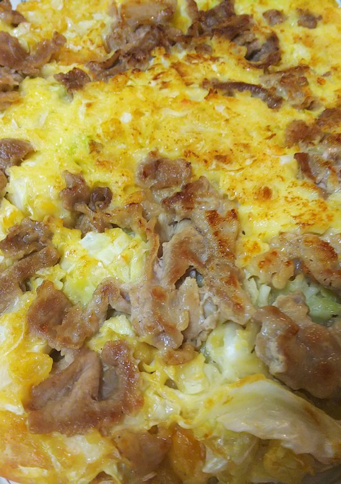 簡単美味・鮭と豚肉のお好み焼き-レシピのメイン写真