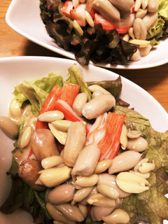 塩茹で落花生のサラダ-レシピのメイン写真