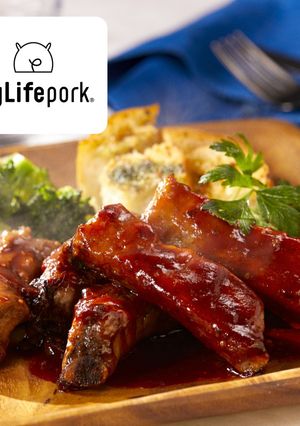 鉄板BBQレシピ！甘辛ポークバックリブ-レシピのメイン写真