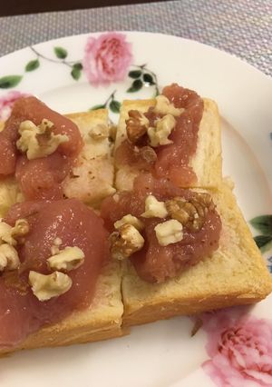 いちぢくの砂糖煮とくるみのトースト-レシピのメイン写真
