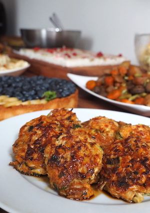 ヨーロッパの豆腐で♪ヘルシーベジバーグ-レシピのメイン写真