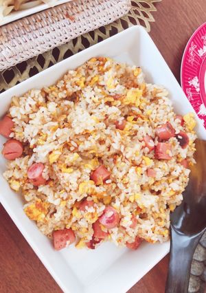 卵とウインナーの時短チャーハン-レシピのメイン写真