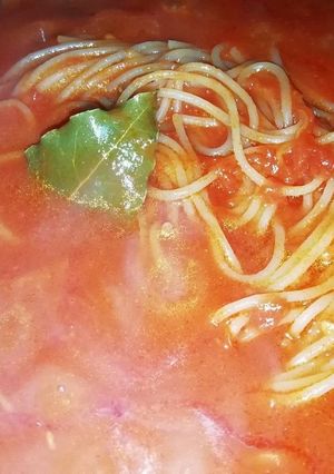 トマトソースパスタ鍋-レシピのメイン写真
