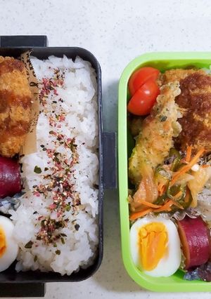 ☆高校生娘と私のお弁当☆115-レシピのメイン写真
