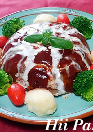 炊飯器におまかせ!ハンバーグケーキ-レシピのメイン写真