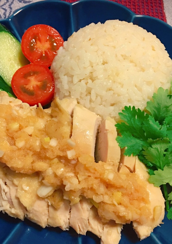 ＊簡単！炊飯器で！海南チキンライス＊-レシピのメイン写真
