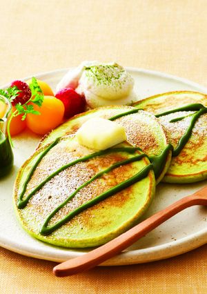 桑抹茶ソース＆パンケーキ-レシピのメイン写真