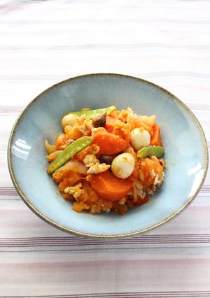 うずら卵とじゃがいものさっぱり塩トマト煮-レシピのメイン写真