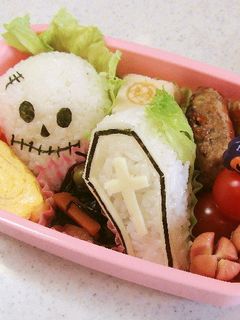 小学生 お弁当 ハロウィン(おにぎり)-レシピのメイン写真