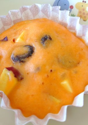 【保育園給食】秋色(あきいろ)蒸しパン-レシピのメイン写真