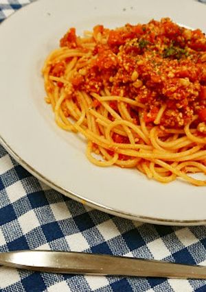 【お肉不使用】ミートソースパスタ-レシピのメイン写真