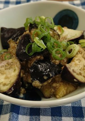 【お肉不使用】茄子の肉味噌煮-レシピのメイン写真