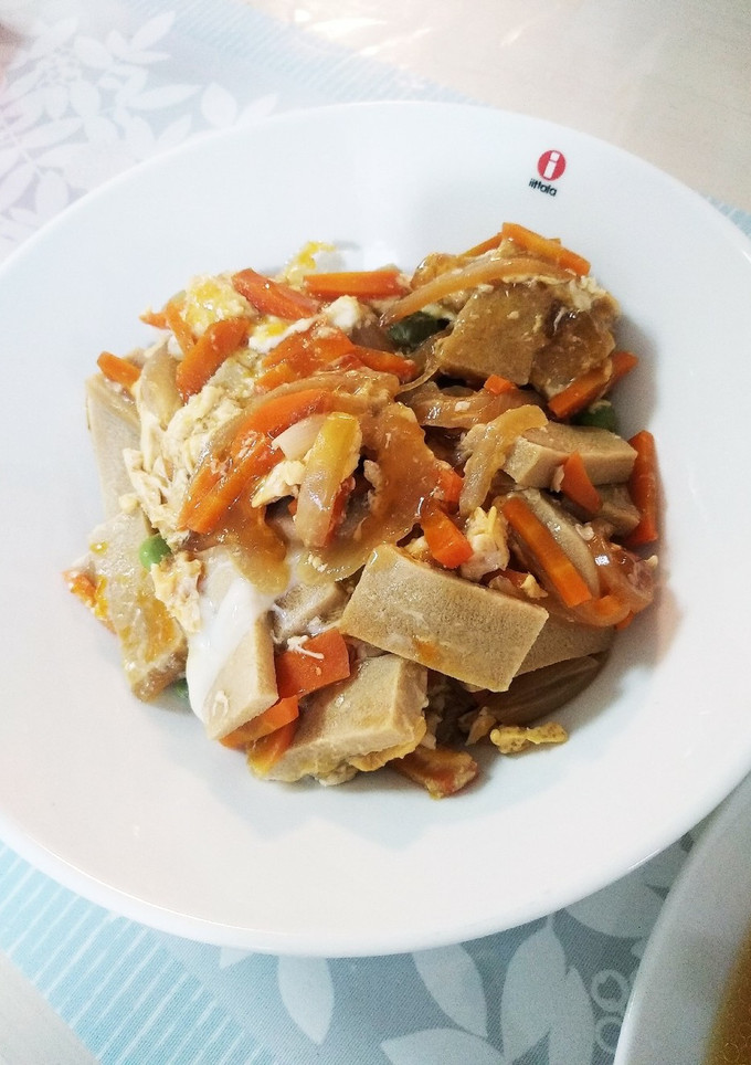 簡単に♪高野豆腐の卵とじ-レシピのメイン写真