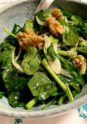 米ステーキハウスの温菜スピナッチサラダ★-レシピのメイン写真