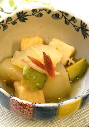 太きゅうりとアボカド煮-レシピのメイン写真