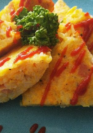 食品ロスを減らす❗️ライスオムレツ-レシピのメイン写真