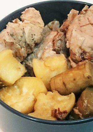 ポークとごぼうと大根の煮込み-レシピのメイン写真