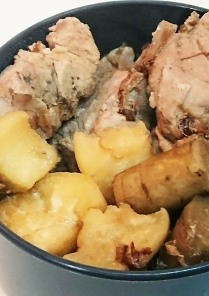 ポークとごぼうと大根の煮込み-レシピのメイン写真