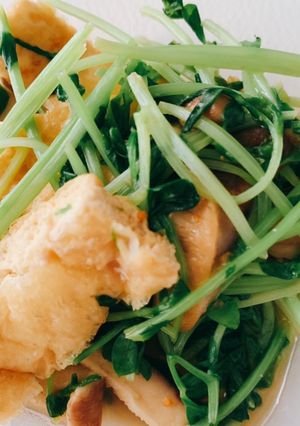 油あげと豆苗炒め-レシピのメイン写真