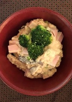 レンジで豆乳きのこオートミール-レシピのメイン写真